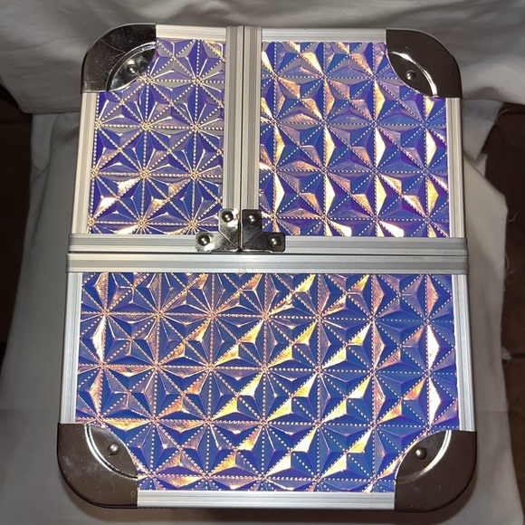 Super fab Train Case Neon Electric Cosmetic Case - Picture 6 of 11